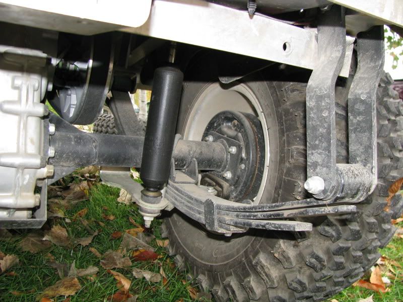 Extended shackles on Club Car DS